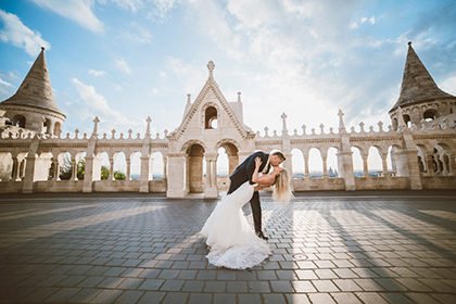 Nicole & George Elegante Hochzeit